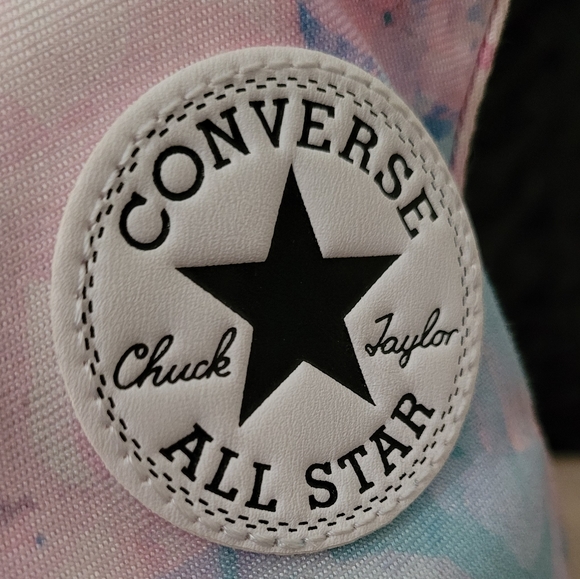 CONVERSE ALL STAR WASHED LILAC UNISEX HI TOP LACE UP SNEAKERS - Picture 10 of 12